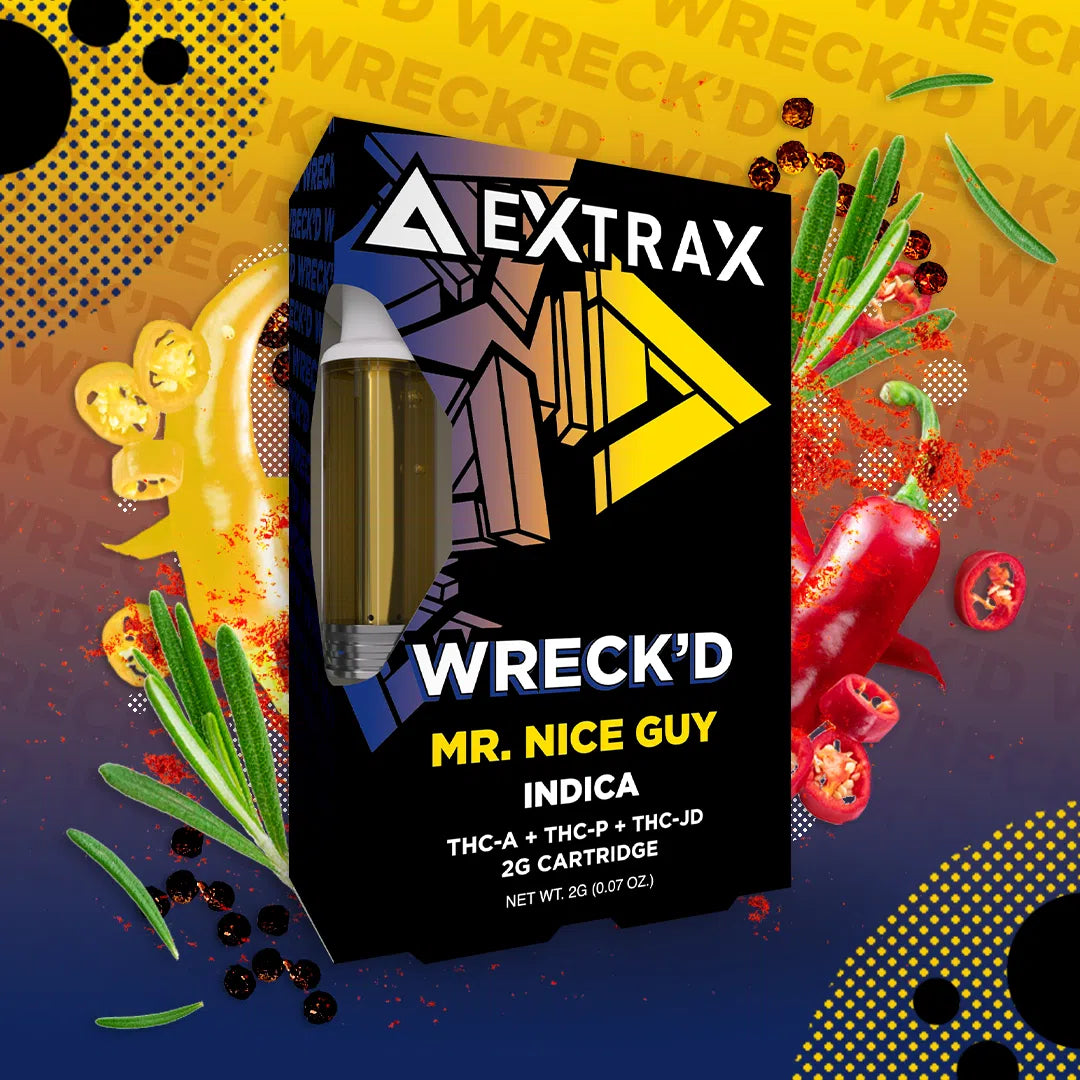 Delta Extrax Wreck’d Cartridges - 2g - Mr. Nice Guy (Indica) 2