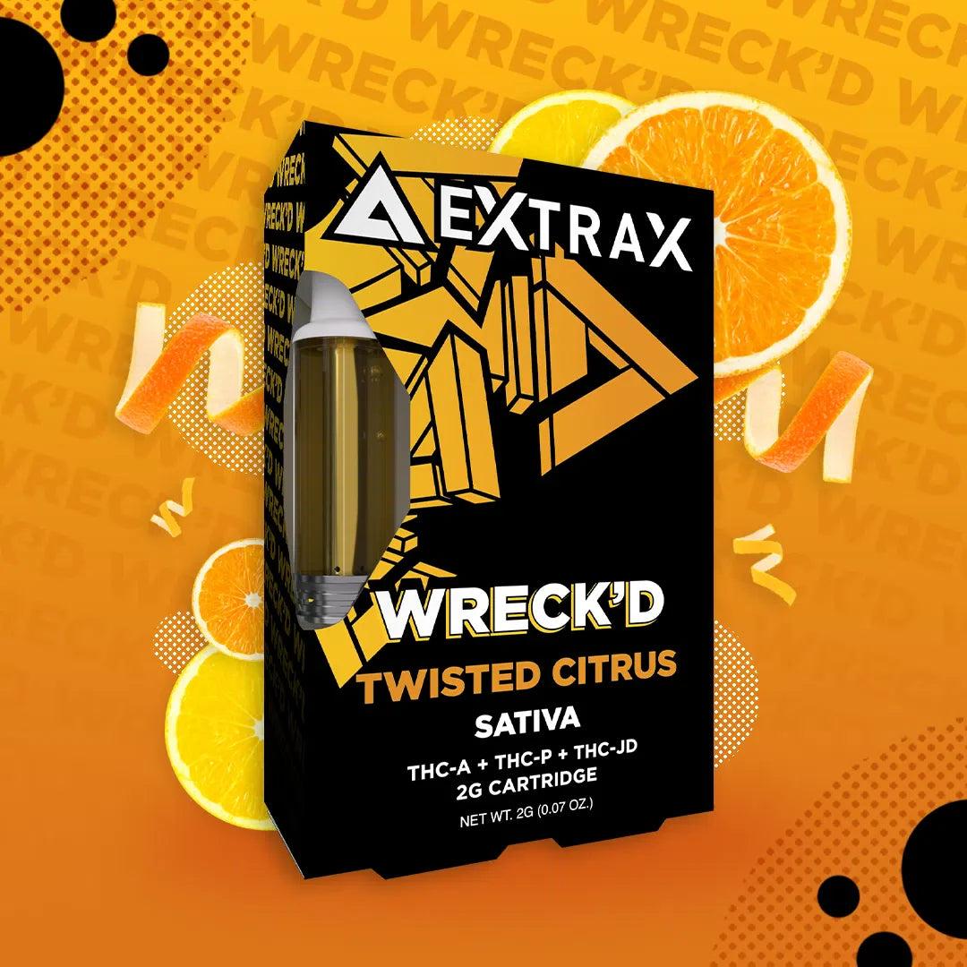 Delta Extrax Wreck’d Cartridges - 2g - Twisted Citrus (Sativa) 2