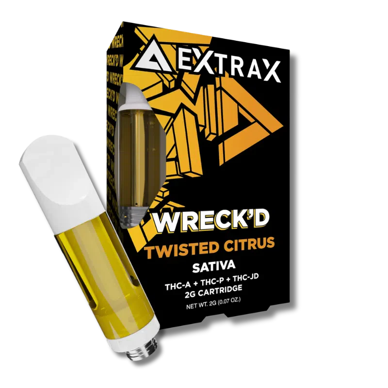 Delta Extrax Wreck’d Cartridges - 2g - Twisted Citrus (Sativa) 3