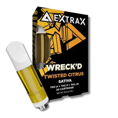 Delta Extrax Wreck’d Cartridges - 2g - Twisted Citrus (Sativa) 3