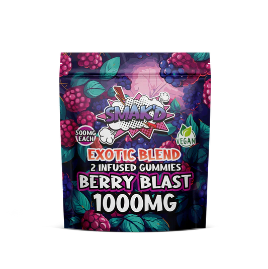 berry blast fruit punch delta 8 thc infused gummies - 1000 MG