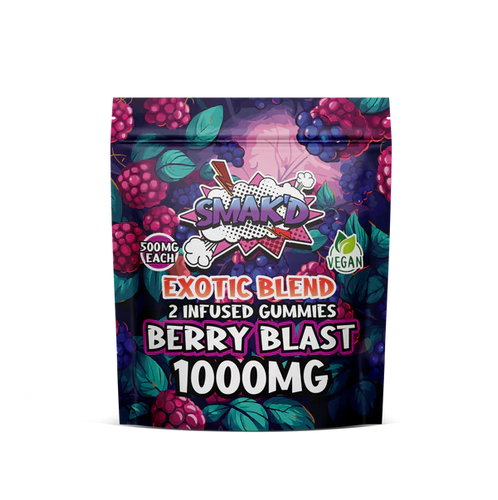 berry blast fruit punch delta 8 thc infused gummies - 1000 MG