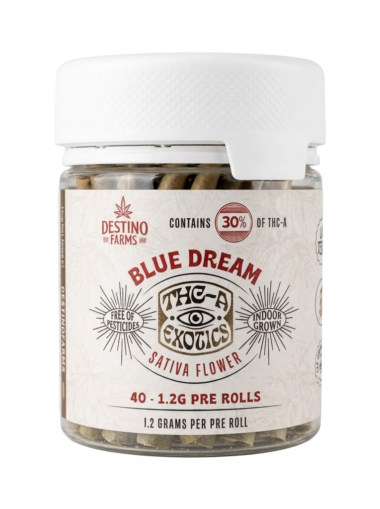 Destino Farms Indoor Exotic THC-A Pre-Rolls - 40ct Jar