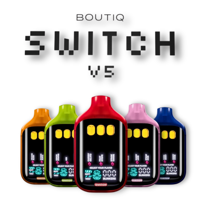 Boutiq Switch V5 THC-A 2G Disposable | Triple Tank All in One - 10ct Box