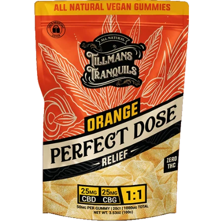 Tillman Tranquils CBD:CBG Gummies Orange