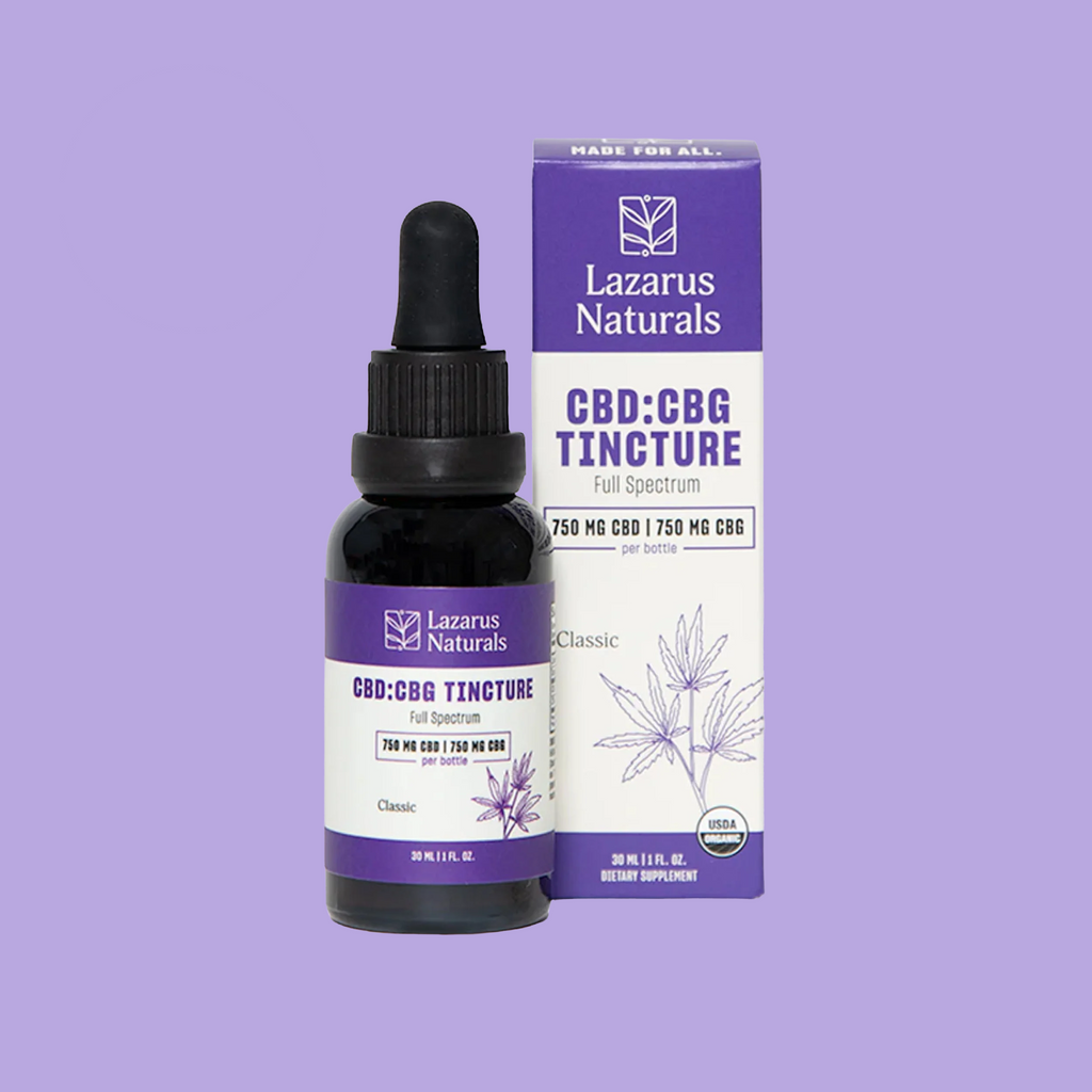 Lazarus Naturals CBD+CBG Classic 1:1 Full Spectrum Tincture