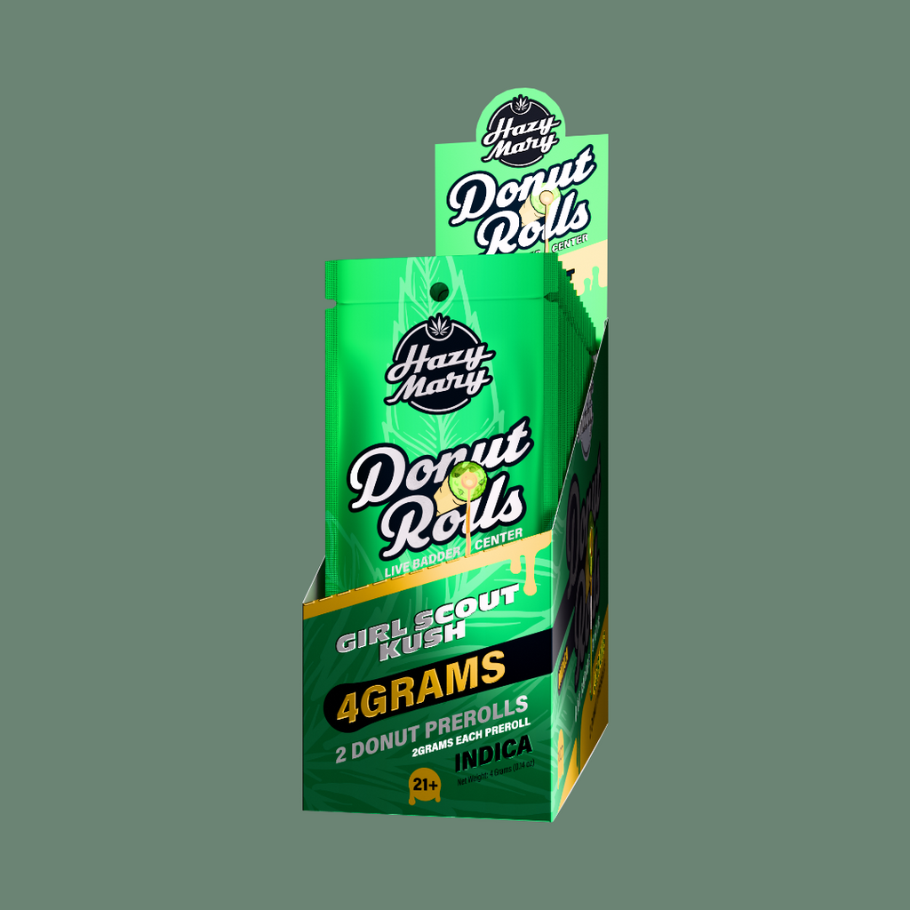 Hazy Mary THC-A 4G Donut Rolls - 10ct Display