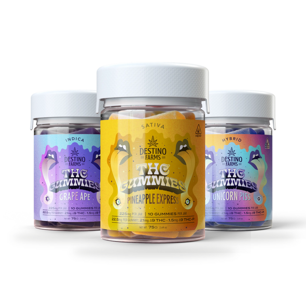 Destino Farms 225mg D9 Gummies - 20ct Jar