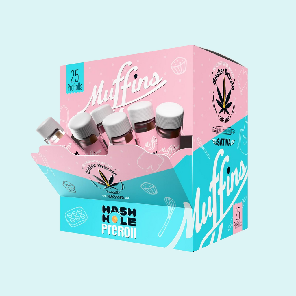 Muffins 2G THC-A Hash Hole Pre-Rolls - 25ct Display