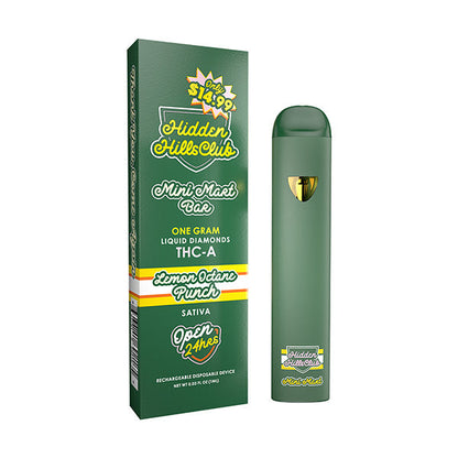 Hidden Hills “Mini Mart” 1G THC-A Disposable - Lemon Octane Punch (Sativa)