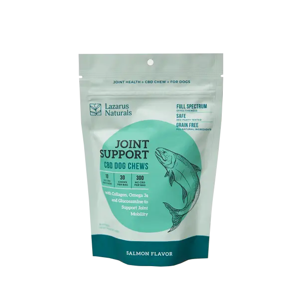 Lazarus Naturals Joint Support CBD Dog Chews - Salmon 30 Count - 10mg