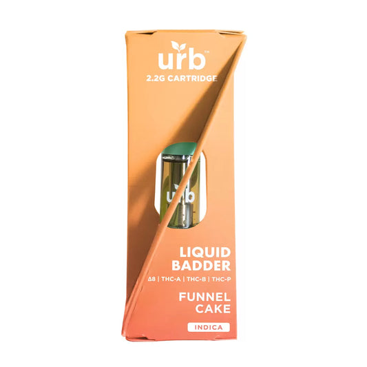 Urb Liquid Badder Cartridge 2.2ML - Funnel Cake (Indica)