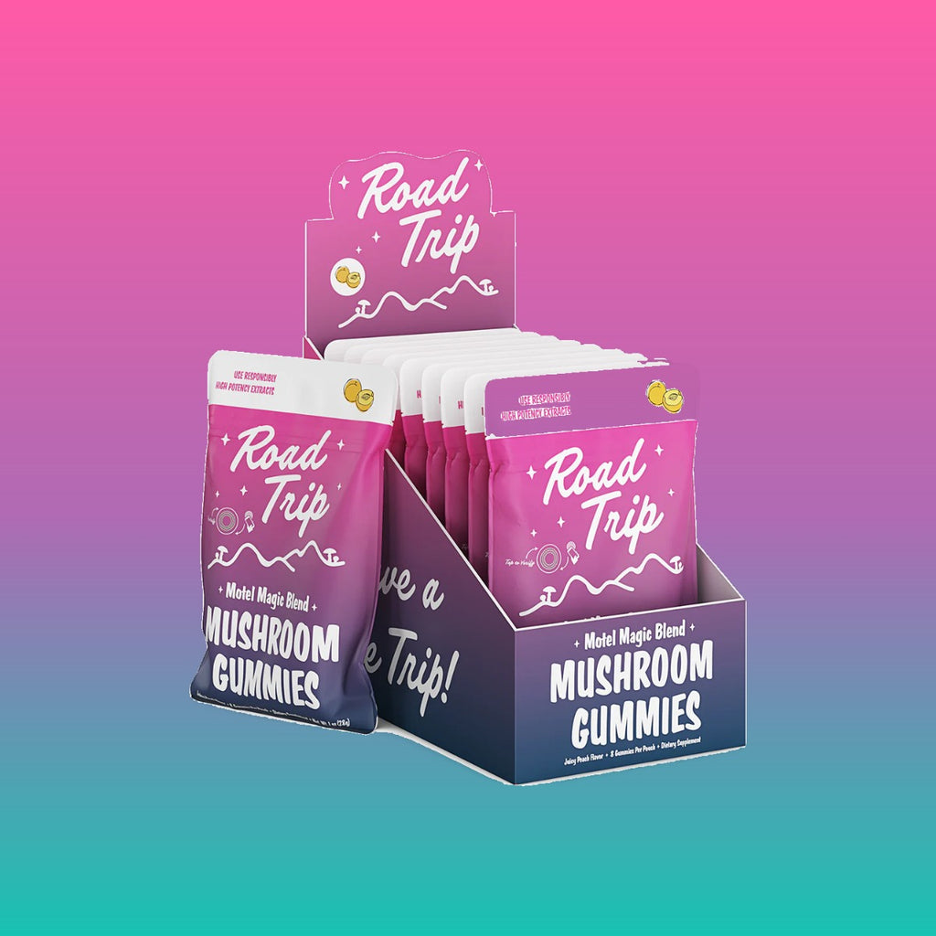 Road Trip Motel Magic Mushroom Gummies - 10ct Display
