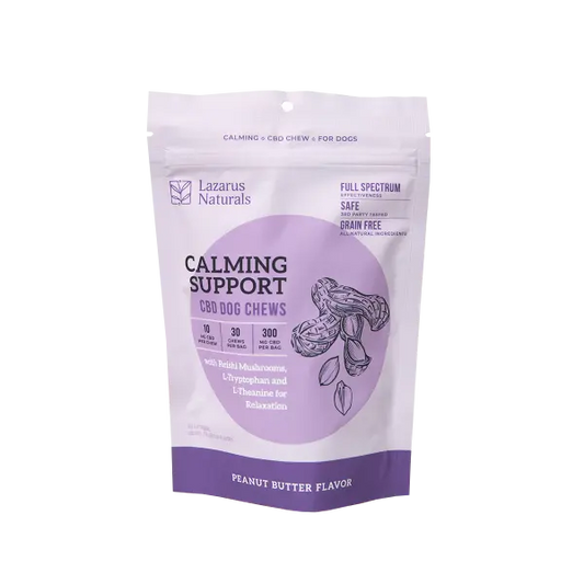 Lazarus Naturals Calming Support CBD Dog Chews - Peanut Butter