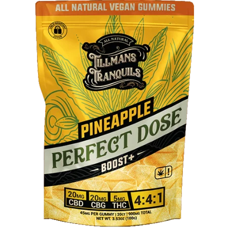 Tillman Tranquils CBD:CBG:THC Gummies Pineapple