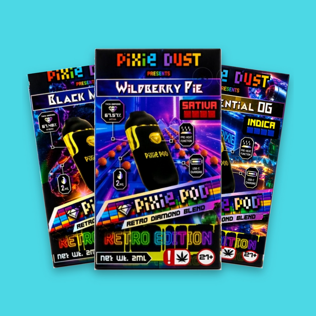 Pixie Dust THC-A Retro Diamond Blend 2ml Disposable Vapes - 5ct Box