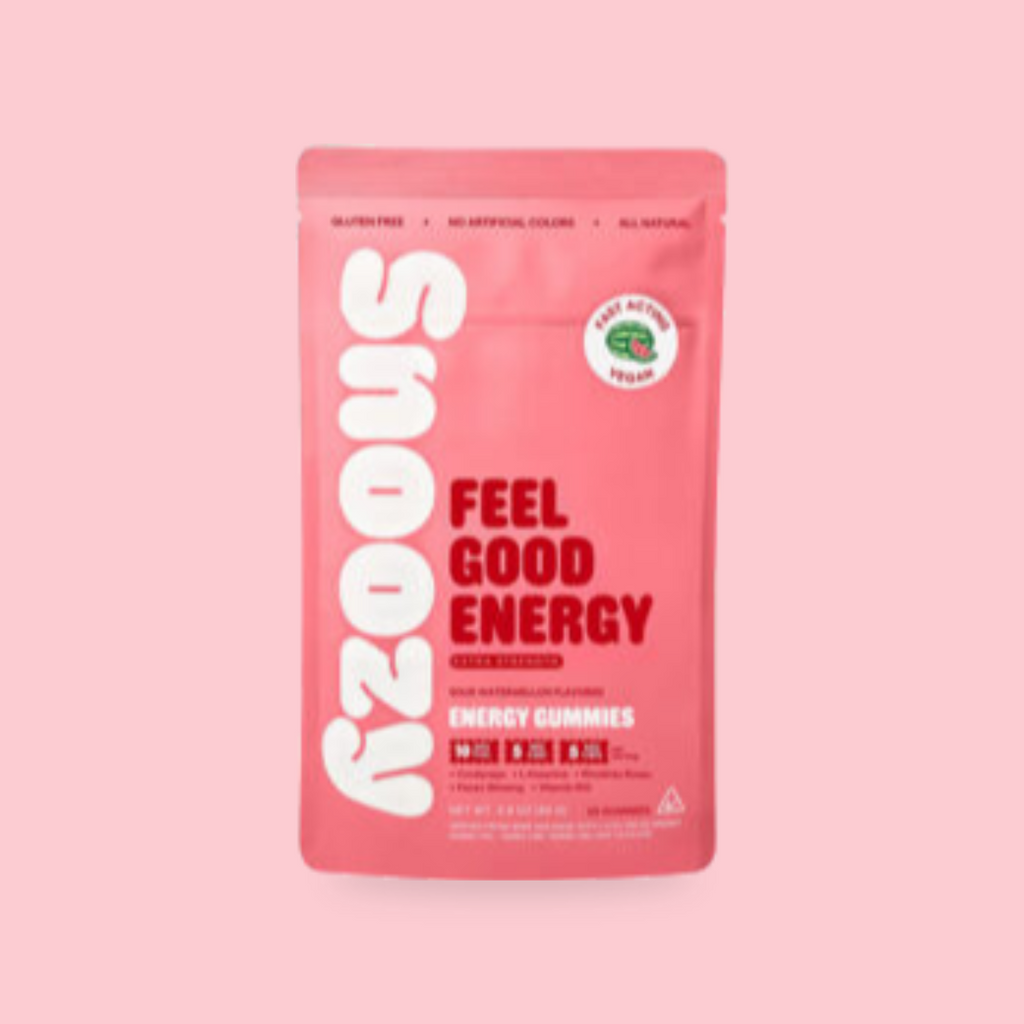 Snoozy Feel Good Energy Sour Watermelon Gummies - 20ct Bag