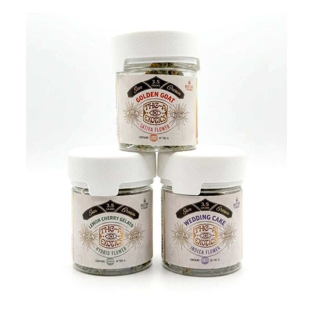 Destino Farms Sungrown THC-A 3.5G Jar