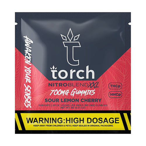 Torch Nitro Blend XXL 700mg Gummies | 2ct - Sour Lemon Cherry