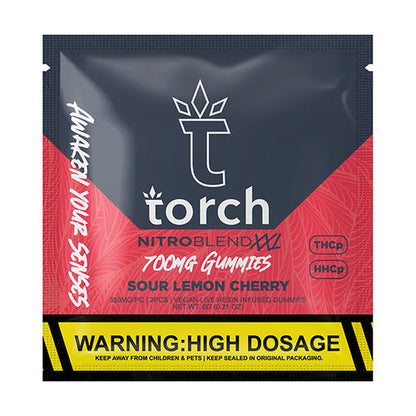 Torch Nitro Blend XXL 700mg Gummies | 2ct - Sour Lemon Cherry