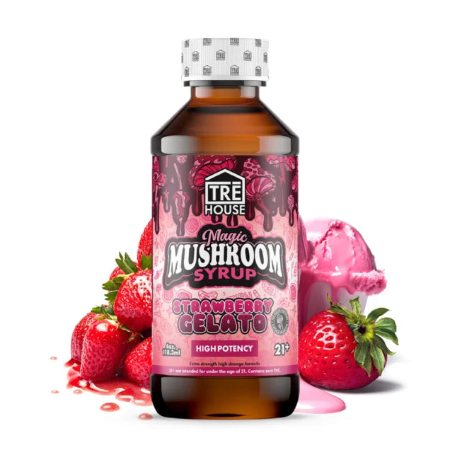 TRĒ House Magic Mushroom Syrup - Strawberry Gelato